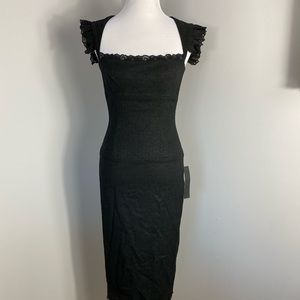 NWT Black Halo lace overlay dress size 6